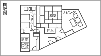 本丸 特別室桂間取図